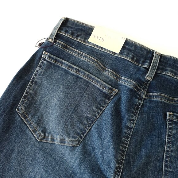 NWT NYDJ Marilyn Straight Ankle Jeans Size 12 Blue - Picture 5 of 8